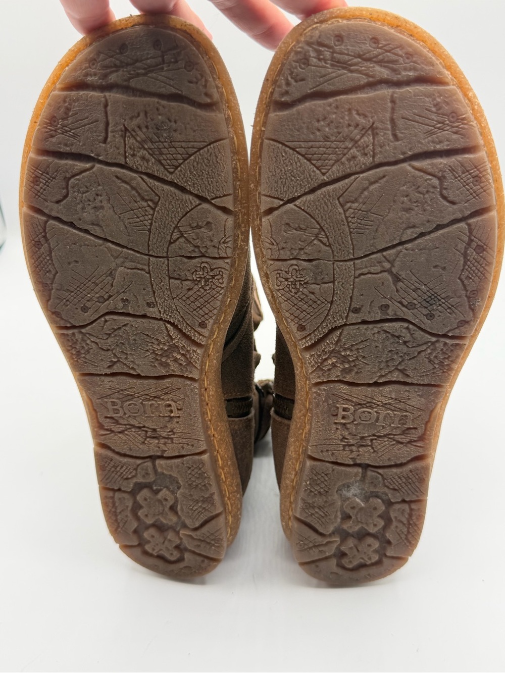 Born TARKILN Leather Ankle Boots 9.5 US/ 41 Distressed Suede Brown Comfort Shoes - Picture 9 of 9